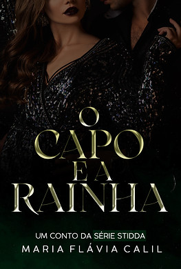 Capa do livro O Capo e a Rainha, uma mulher com o braço erguido enquanto o homem está abraçando-a por trás e ela segura a lapela de sua camiseta.