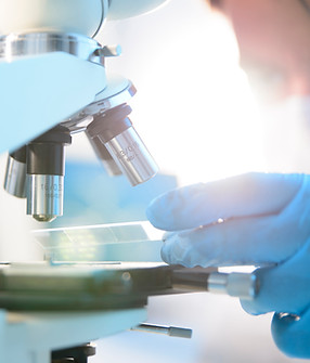 Scientist Using Microscope