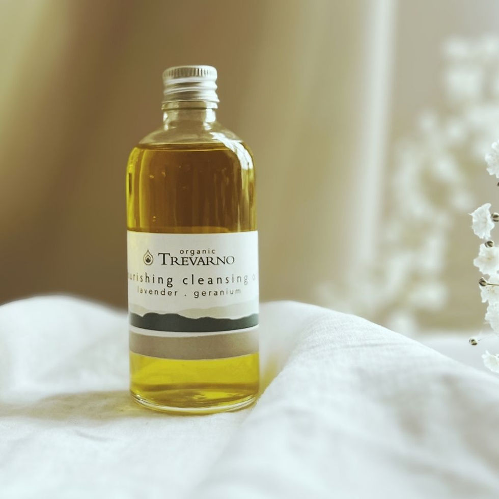 Organic Trevarno Nourishing Cleansing Oil 100ml, handmade in Cornwall, vegan, hydrating organic makeup remover