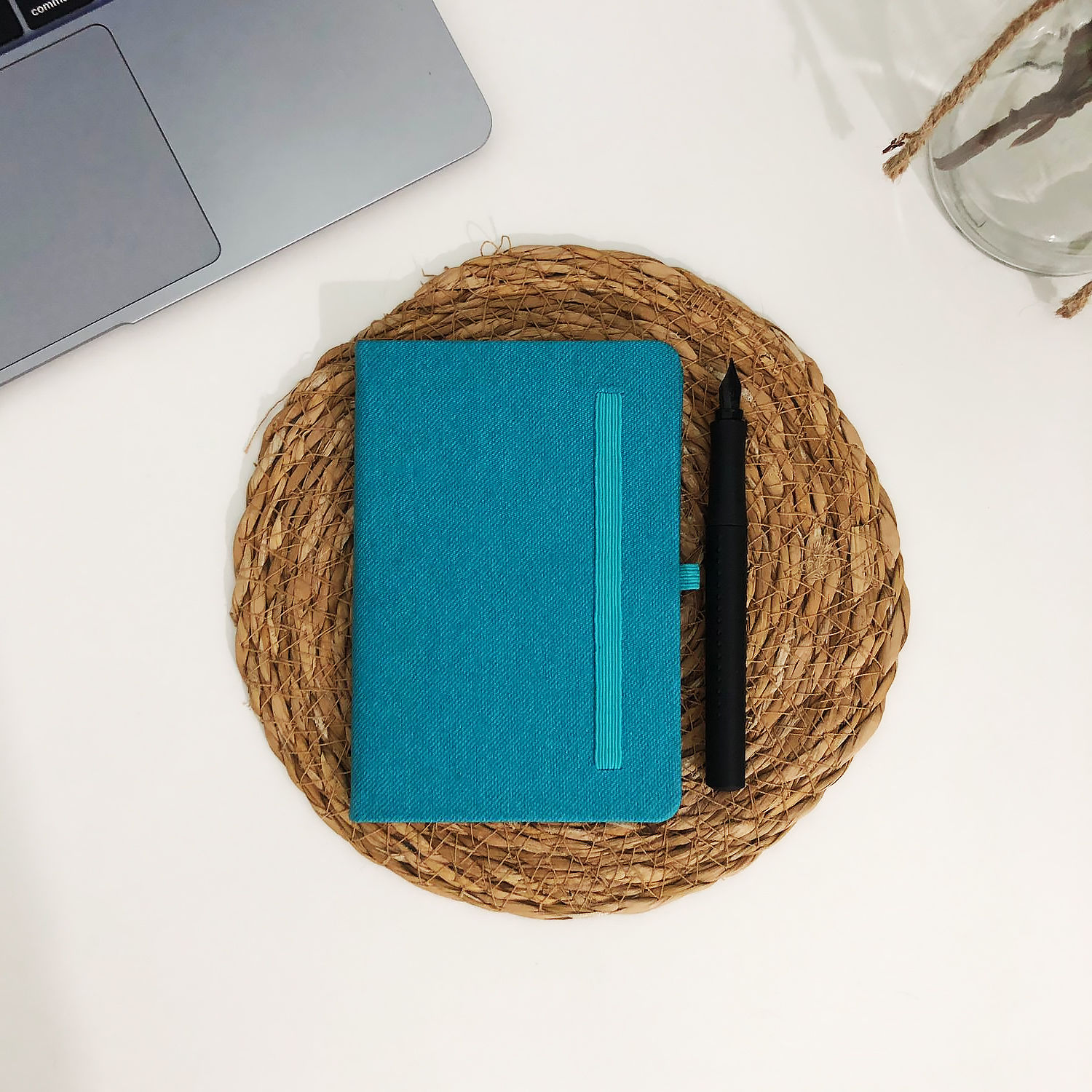 Cep Boy Turkuaz Renkli Sert Kapaklı Defter