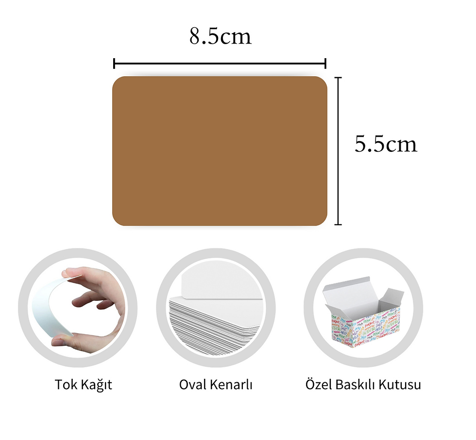 Küçük resim: Kraft Not Kartları Kutulu