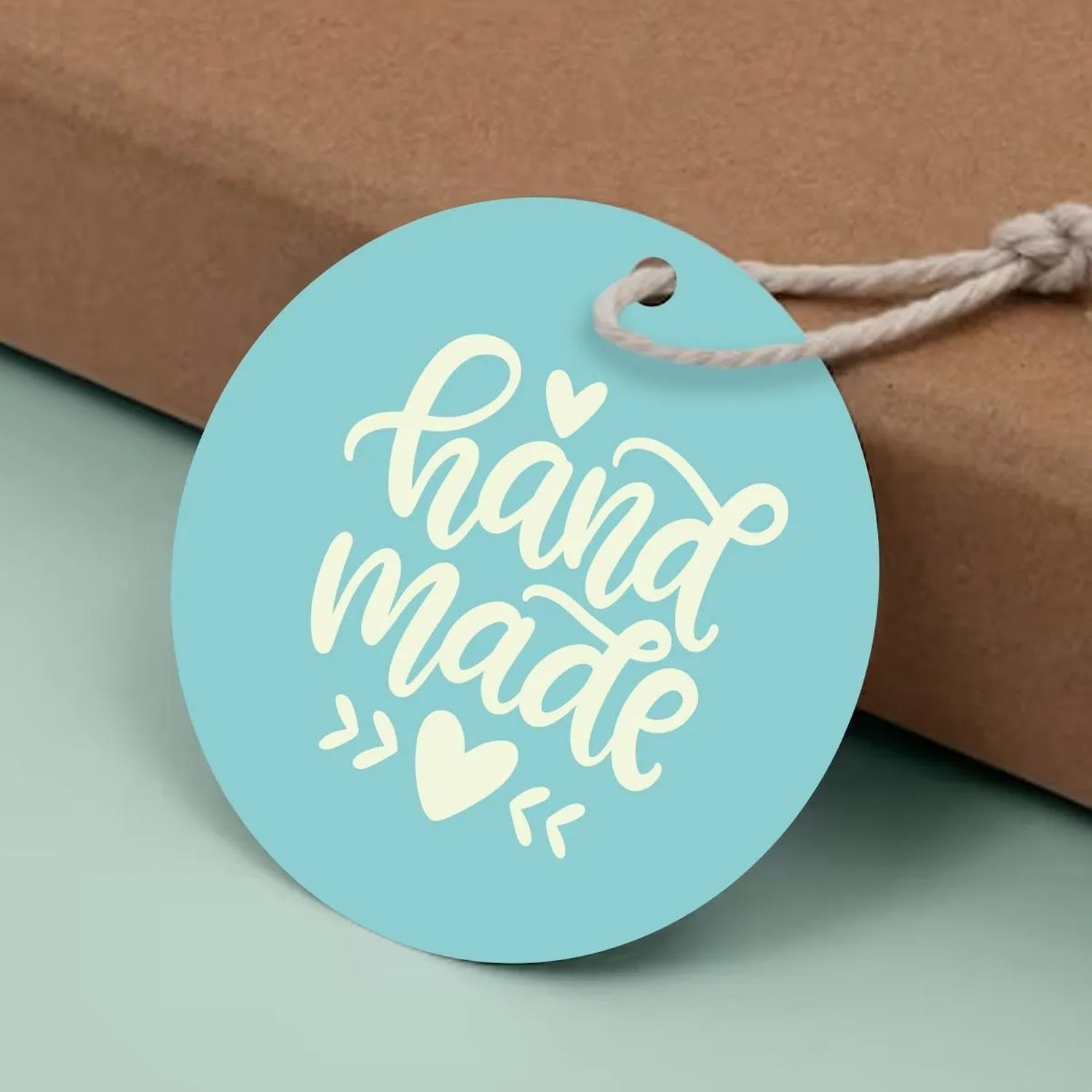 Hand Made baskılı özel ürün etiketleri