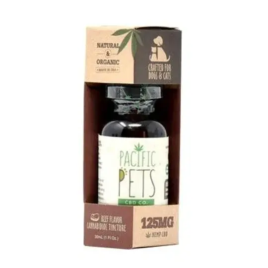Pacific CBD - CBD Pet Tincture - Beef Flavored Drops - 125mg-250mg