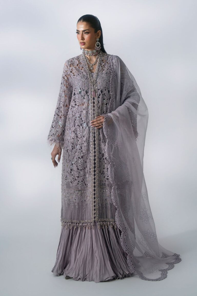 Maria B Mbroidered BD-3105 3 Piece Unstitched Embroidered Organza Suit