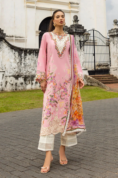 Mahira Khan Manaram Luxury Lawn’25 by Mushq