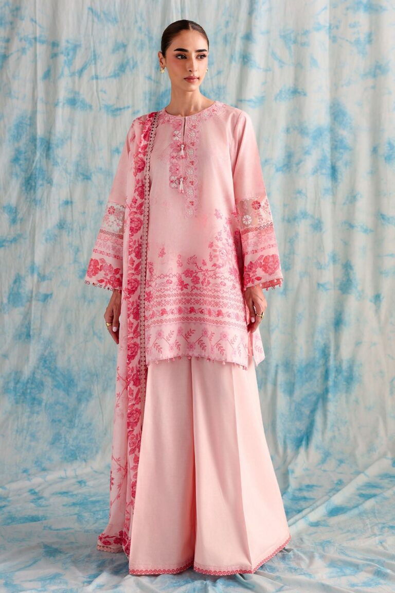 Cross Stitch BLUSH THREADS-3PC PRINTED LAWN SUIT