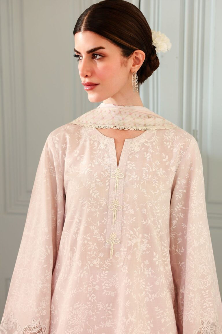 Thumbnail: Cross Stitch BLUSH THREADS-3PC PRINTED LAWN SUIT