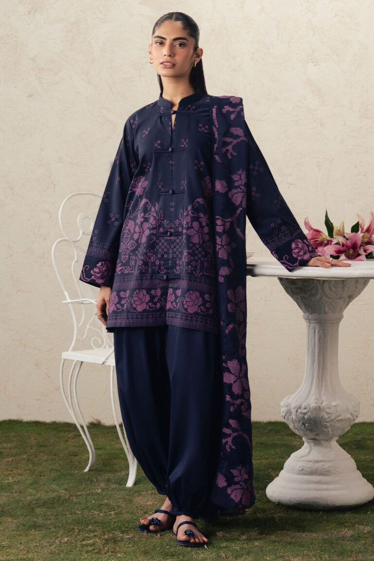 Cross Stitch SELENE GLOW-3PC PRINTED SUIT