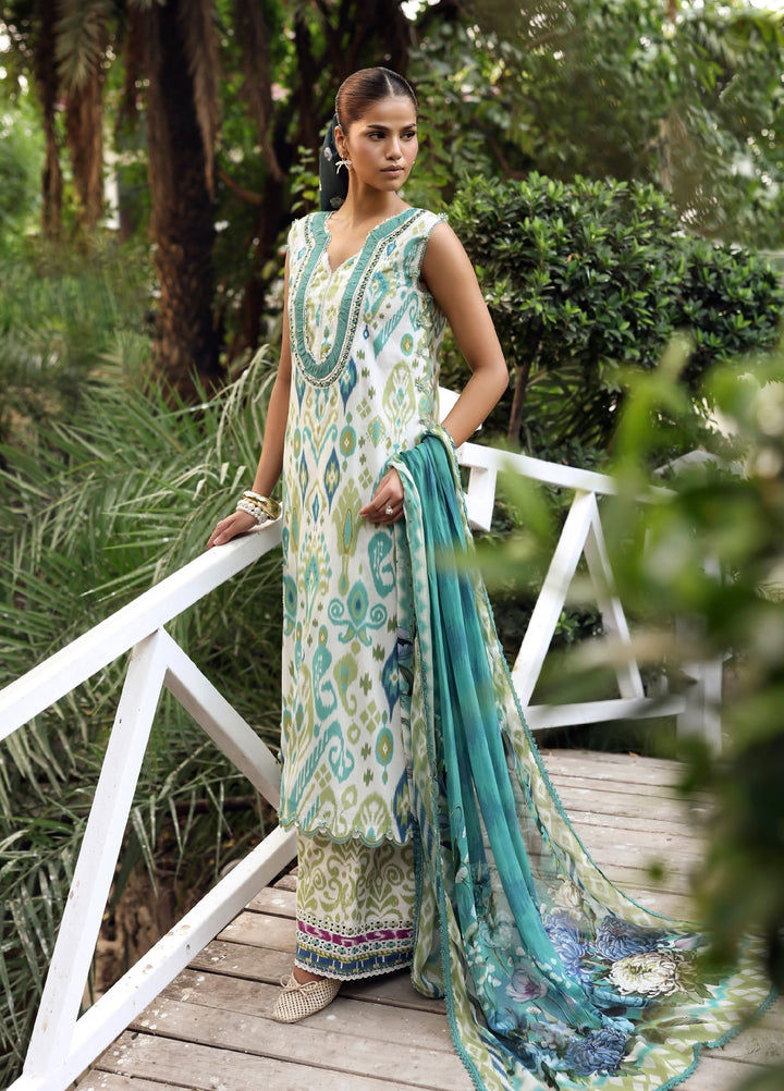 Belladore by Elaf Premium Unstitched Printed Lawn 3 Piece Suit