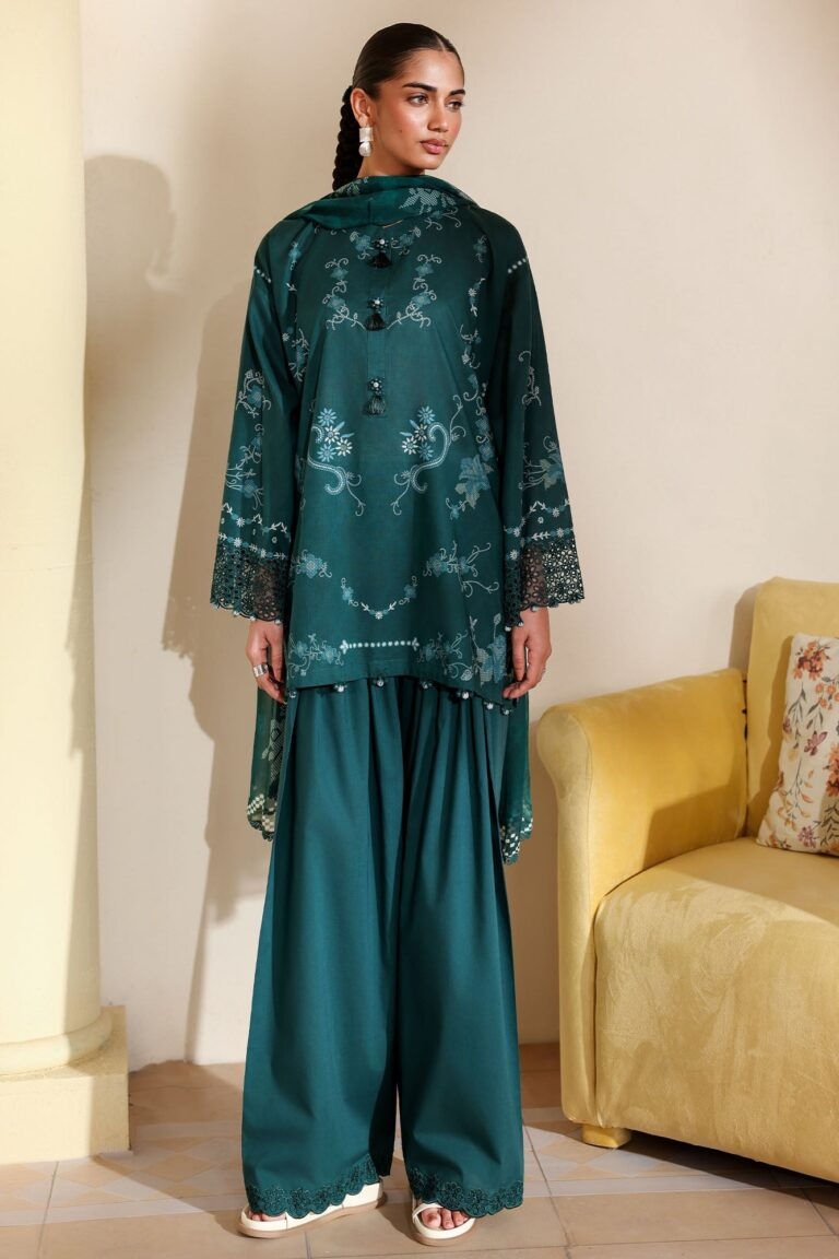 Cross Stitch BLUSH THREADS-3PC PRINTED LAWN SUIT