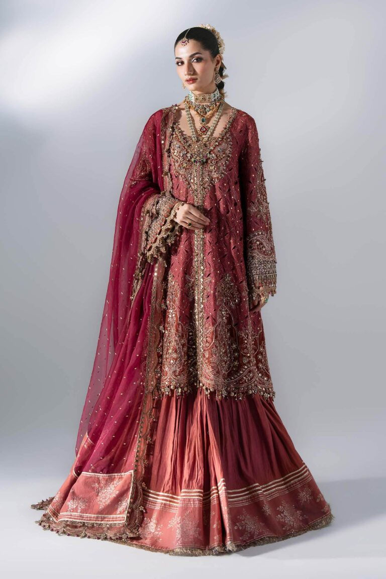 Maria B Mbroidered BD-3108 3 Piece Unstitched Embroidered Organza Suit