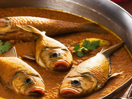 A Fish curry in our kitchen