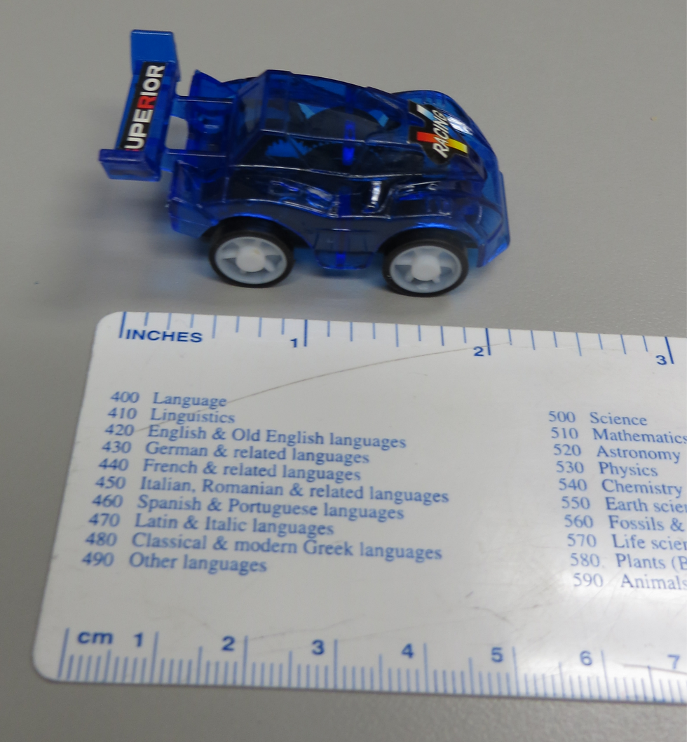 Blue Pullback Racer - 25¢