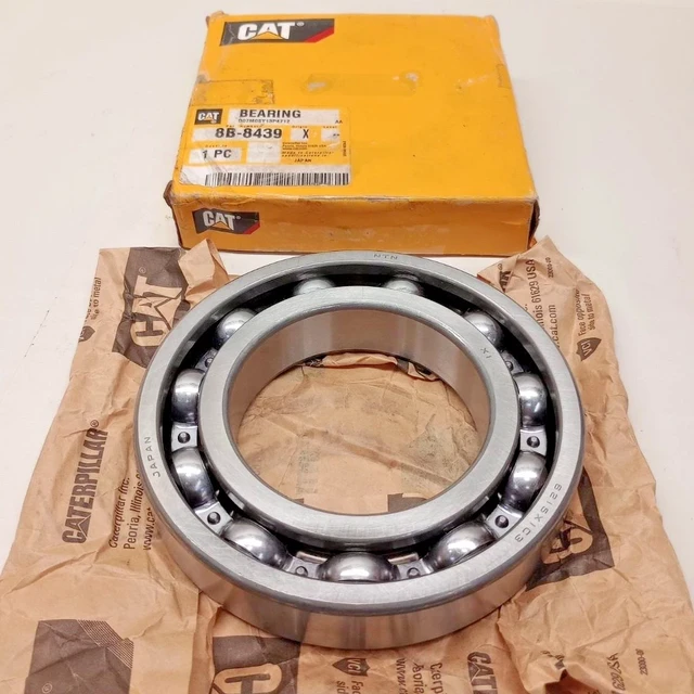 Cat 8B8439 Ball Bearing Open 75 ID x 130 OD x 25mm width NTN 6215X1C3