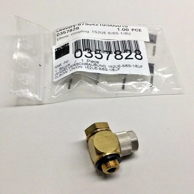 Trumpf 0357828 Fitting Elbow Union 152UE-8/6S-1/8UF 357828