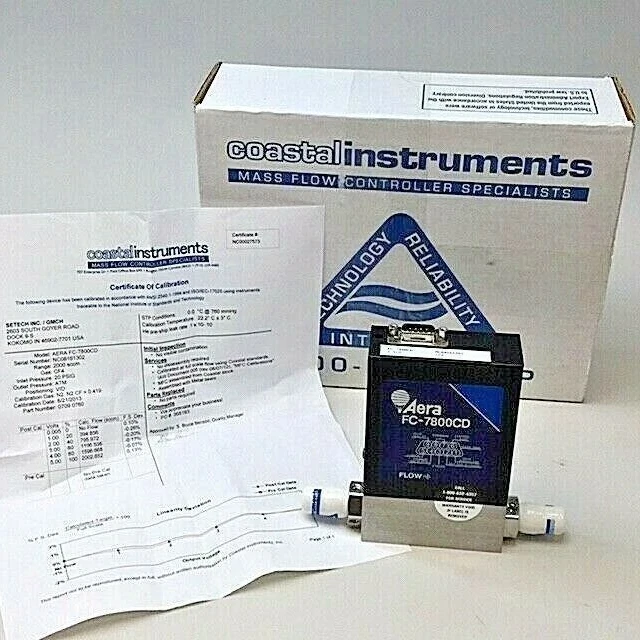 Aera FC-7800CD 2 SLM Used Mass Flow Controller CF4 Rebuilt Calibrated