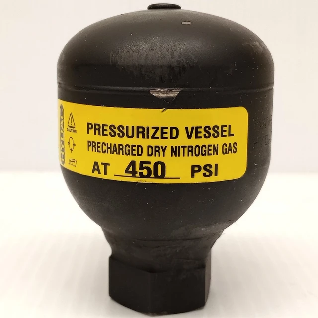 Hydac 450 Psi Pressurized Vessel Precharged Dry Nitrogen Gas 3009685/112/031