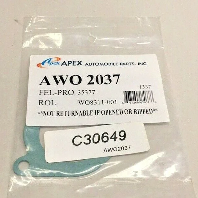 Apex Automobile Parts AWO2037 Gasket 35377 WO8311-001 C30649