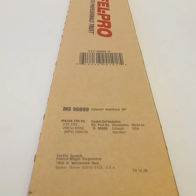 Fel-Pro MS 96889 Exhaust Manifold Gasket Set MS96889 117-0521-4 MS96889