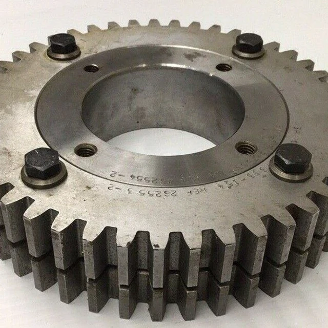 PCMC 287633-154 Double Row Gear 45 Teeth 6P 3-1/4" Bore 1-3/4" Width 7-13/16" OD