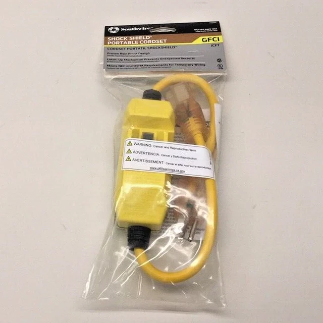 Southwire 26020121-6 Cordon Portable Shock Shield 2-Feet GFCI