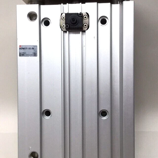 SMC MGPM63TF-150-RN Used Pneumatic Guide Cylinder With End Lock Guide 63mm Bore