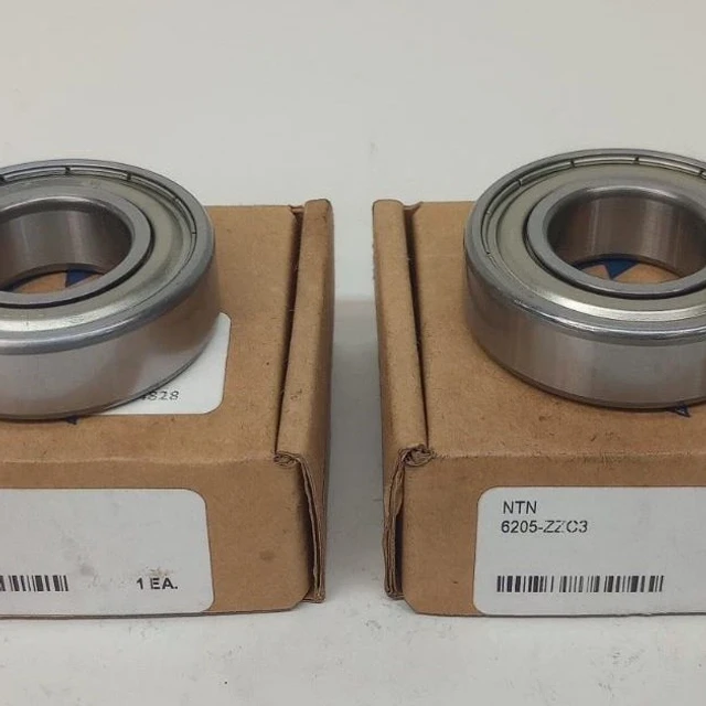 NTN 6205-ZZC3 Ball Bearing Deep Groove 25X52X15mm Double Shielded (Pack of 2)