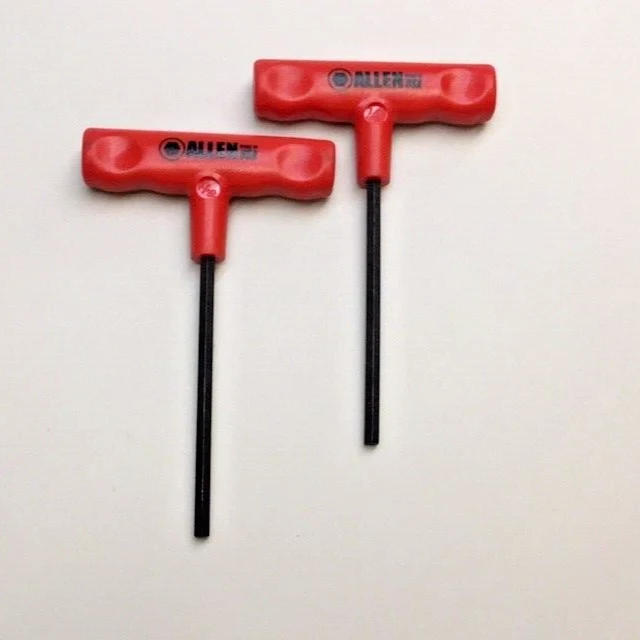 Allen 57312 7/23" Hex Key Allen Wrench Cushion Grip T-Handle 6" OAL (Pack of 2)