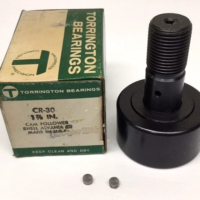 Torrington CR-30 Cam Follower 1-7/8" Roller OD 1" Width 3/4" Stud 1-3/4" Length