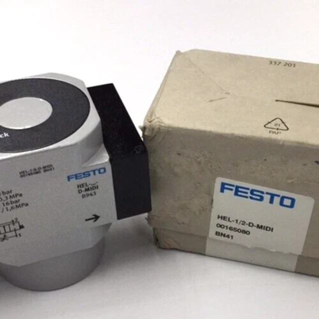 Festo HEL-1/2-D-MIDI Air Valve Soft Start 00165080 BN41 1/2" FNPT