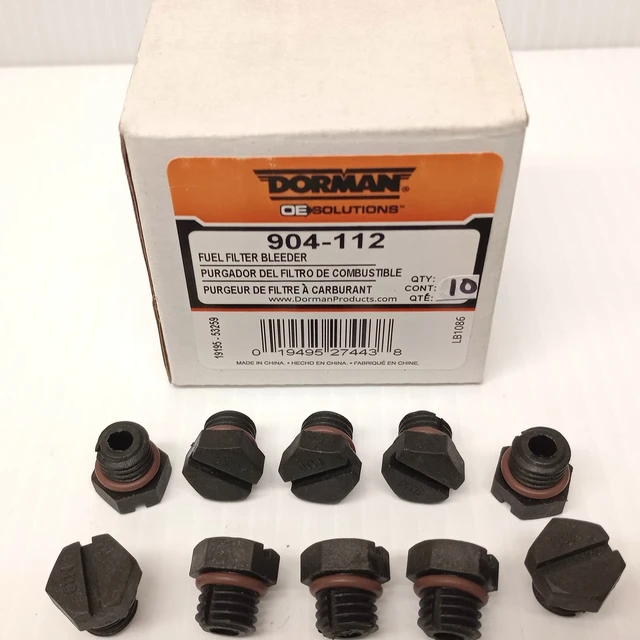 Dorman 904-112 Diesel Fuel Filter Bleeder Screw 904112 (Pack Of 10)