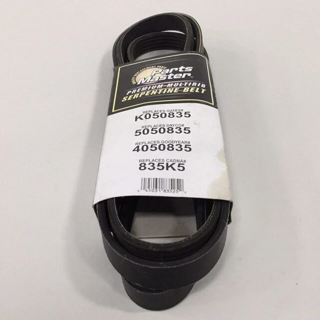 Cadna Parts Master 835K-5 Premium Multirib Serpentine Belt K050835 5050835 40508