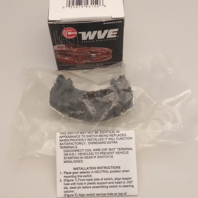 WVE 1S5180 Neutral Safety Switch SS-48 DR423