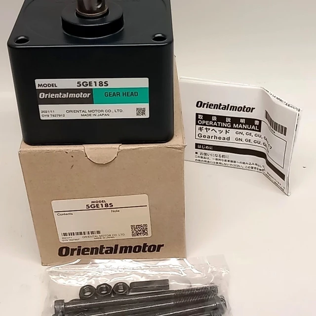 Oriental Motor 5GE18S Parallel Gear Head 18:1 Ratio 15mm Shaft OD