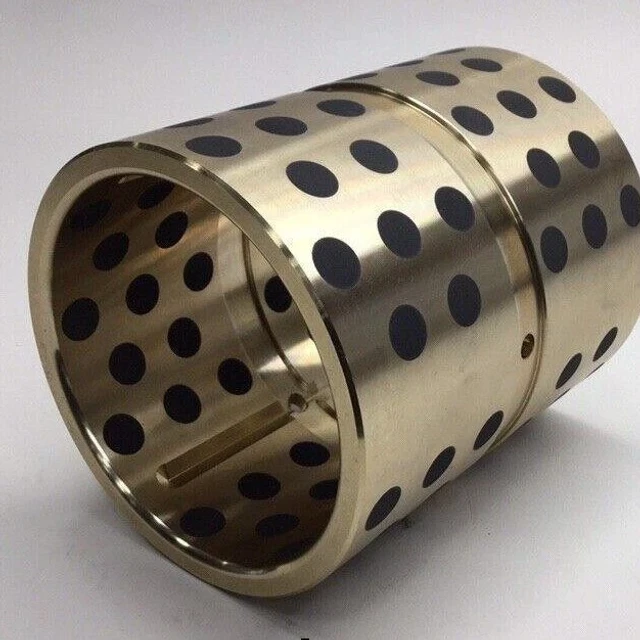 Oiles 30732340 Brass Bushing Embedded Solid Lubricant 3-7/8 ID x 4-1/2 OD x5-1/4