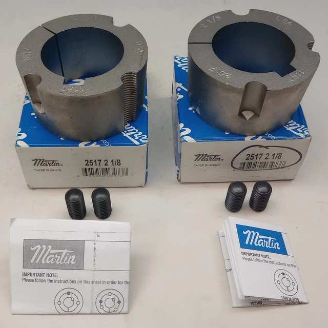 Martin 2517 2 1/8 Taper Lock Bushing 2-1/8" Bore KW 2517 2-1/8 (Pack of 2)