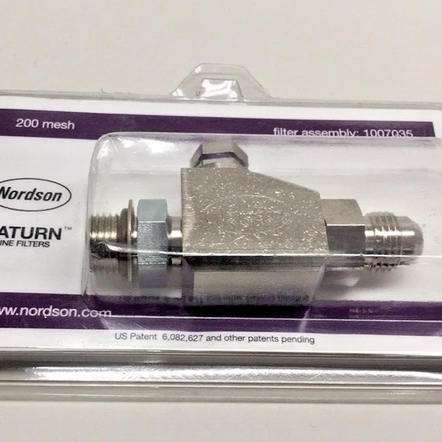 Nordson 1007035 Saturn In-Line Filter Straight 200 mesh