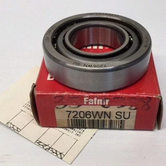 Fafnir 7206WN SU Angular Contact Bearing 30 ID x 62 OD x 16mm 7206W-SU / 7206WSU