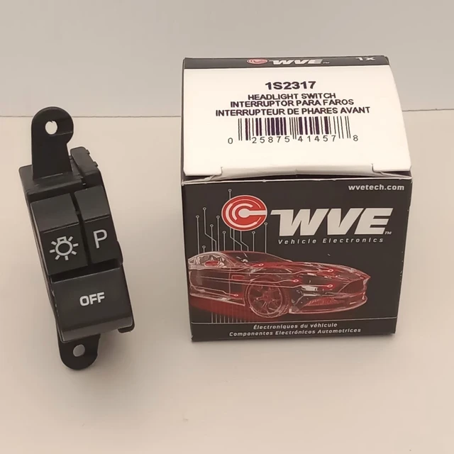 WVE 1S2317 Headlight Switch 1995243 1995260 1995285