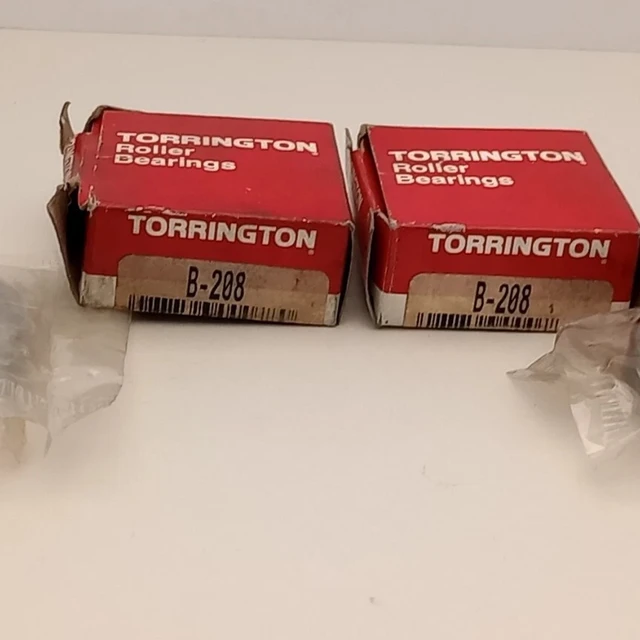 Torrington B-208 Needle Bearing B208 1-1/4" ID 1-1/2" OD 1/2" Width (Pack Of 2)