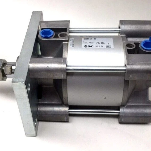 SMC C96SF125-50 Pneumatic Cylinder With Mounting Flange 125mm Bore 50mm Stroke