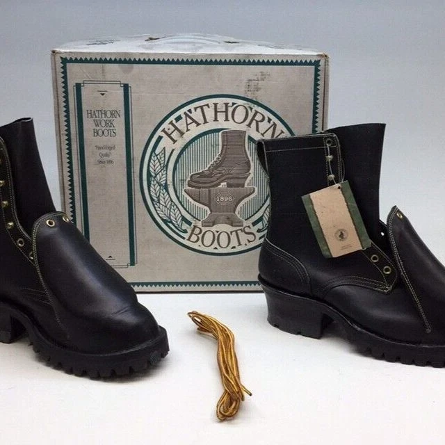Hathorn 108VSTEH Safety Work Boots Mens Size 7EEE Black Leather 8"