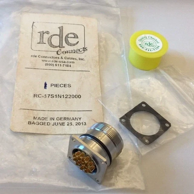 RDE RC-17S1N122000 Connector M23 Straight Shielded 17 Positions Phoenix