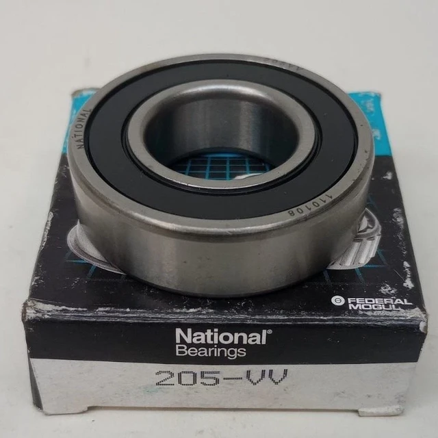 National 205-VV Ball Bearing Deep Groove 25X52X15mm Double Sealed 205VV