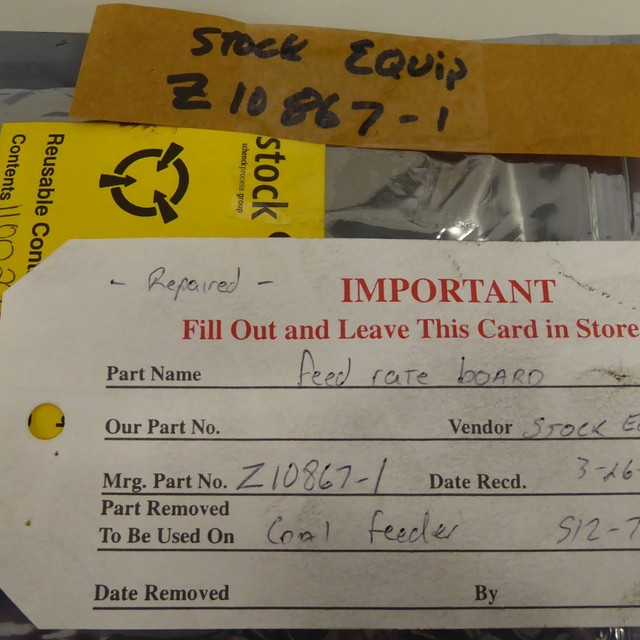 Stock Equipment Z10867-1 Circuit Board Feed Rate, photo 2