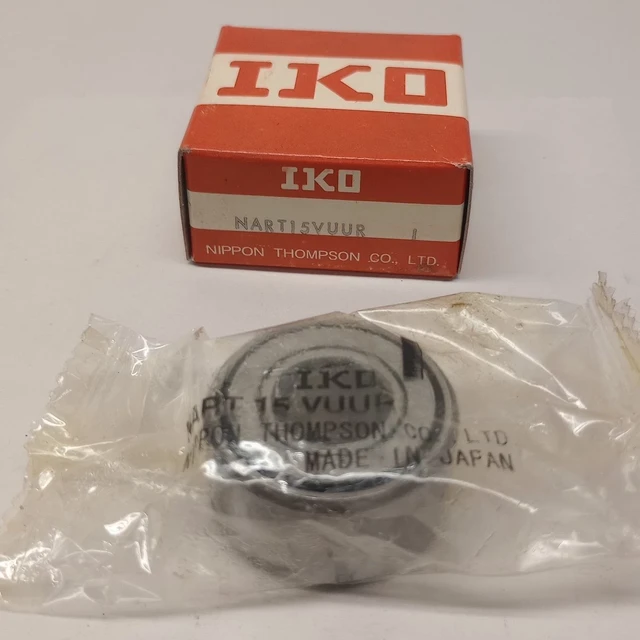 IKO NART15VUUR Bearing Crowned Yoke Roller 15 ID x 35 OD x 18mm W Double Sealed