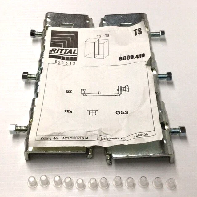 Rittal 8400.410 Baying Clamp Kit Vertical Zinc Plated 8400410