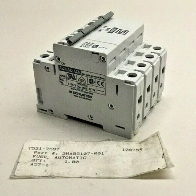 Schurter 3HAB5107-001 Circuit Breaker AS168X-CB3 / AS168X-ACB 3HAB5107-1