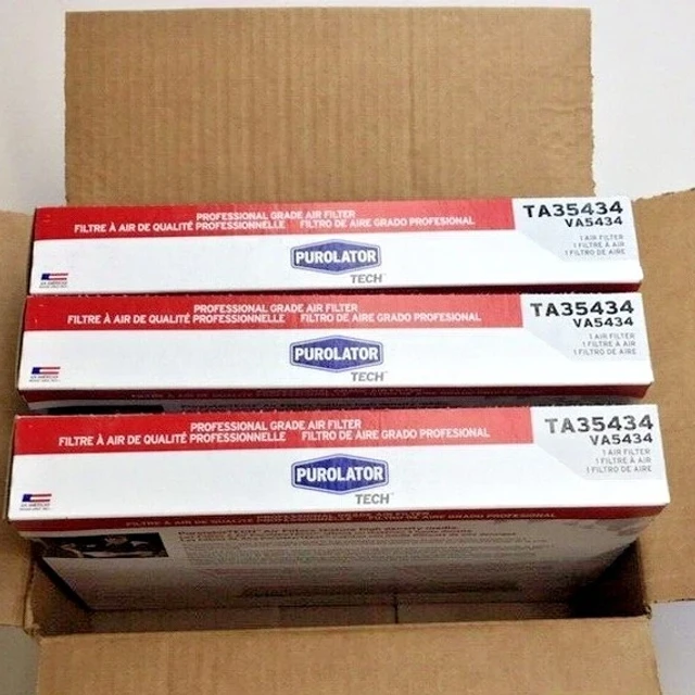 Purolator Tech TA35434 Air Filter VA5434 CA9555 A35434 (Pack of 3)