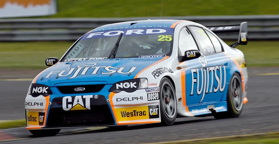 The Britek Fujitsu sponsored V8 Supercar
